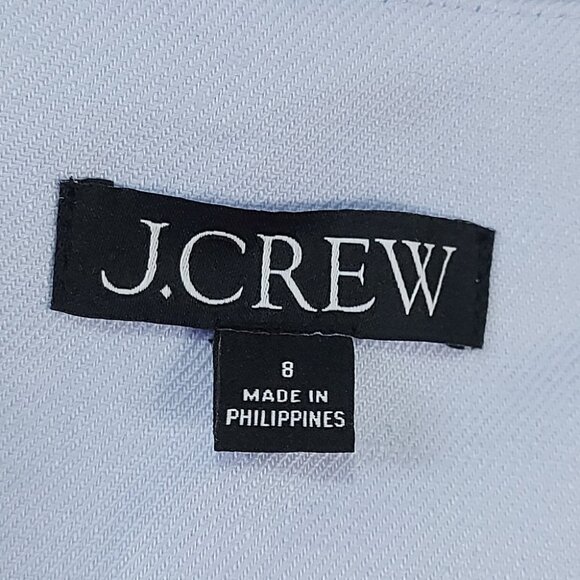 J.Crew Women Linen Blend Vest Size 8 Light Blue Stretch Preppy Academia Y2K - Picture 10 of 12